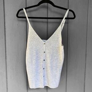 One Grey Day 100% Cotton Sterling Cami in Gray